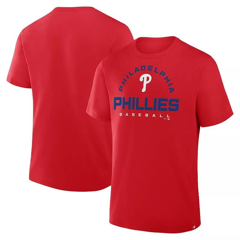 Men's Fanatics Red Philadelphia Phillies Clubhouse Legacy Primary Play T-Shirt, Size: 2XL Product Image
