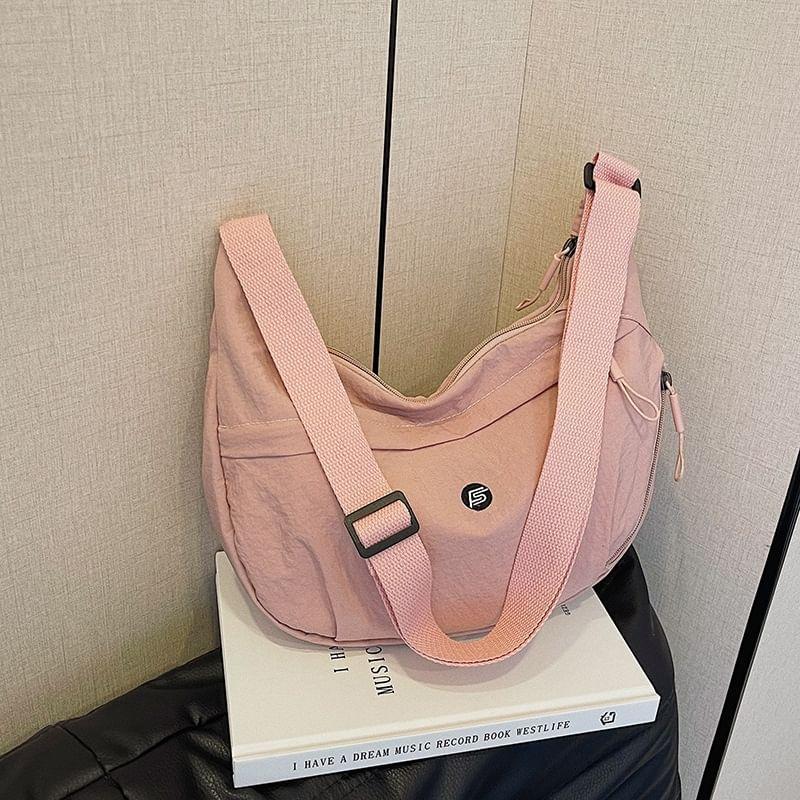 Letter Embroidered Crossbody Bag Product Image