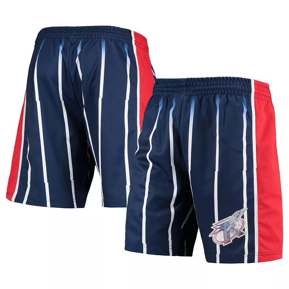 Men's Mitchell & Ness Blue Houston Rockets 1996 Hardwood Classics 75th Anniversary Swingman Shorts, Size: Medium Product Image