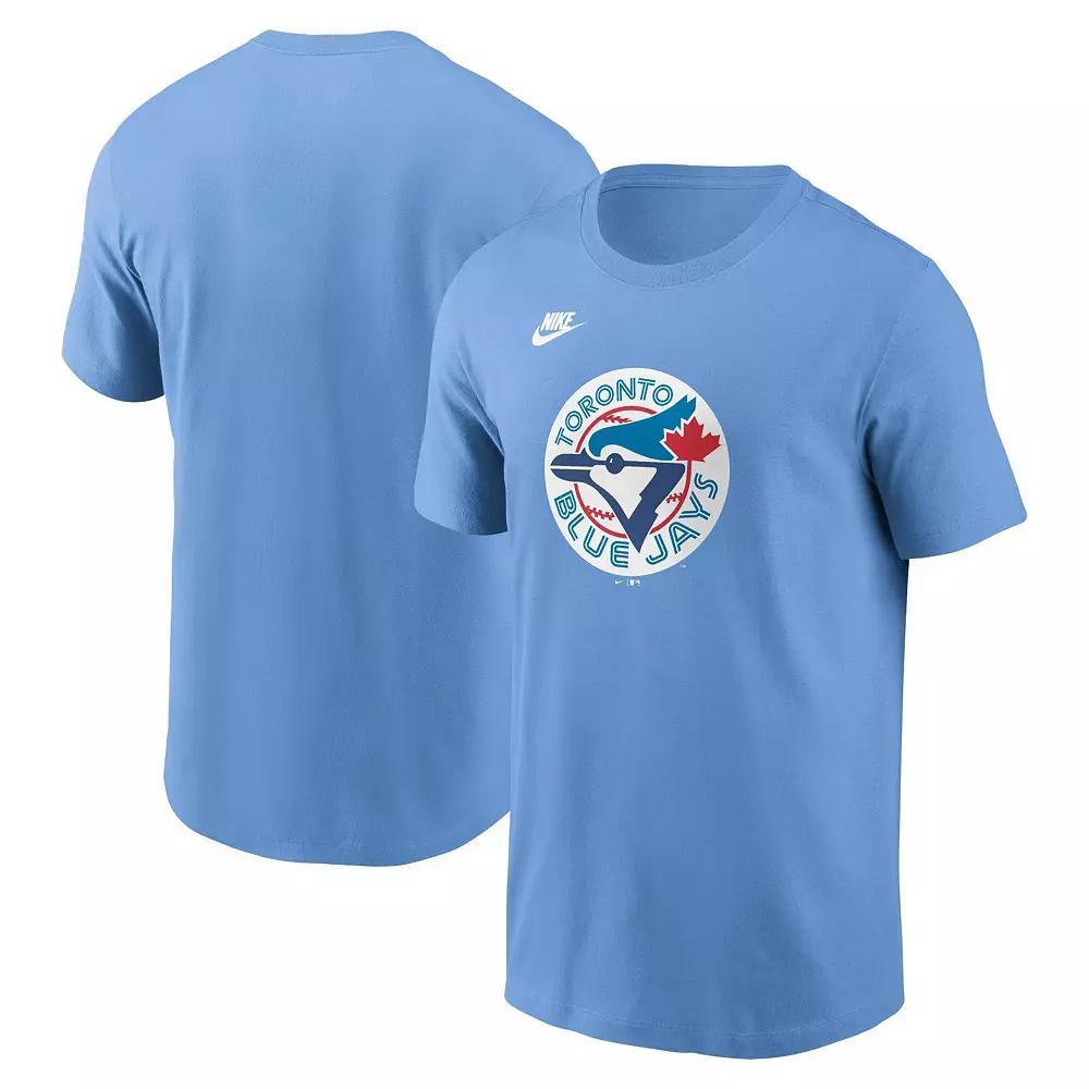 Mens Nike Powder Blue Toronto Blue Jays Cooperstown Collection Team Logo T-Shirt Product Image