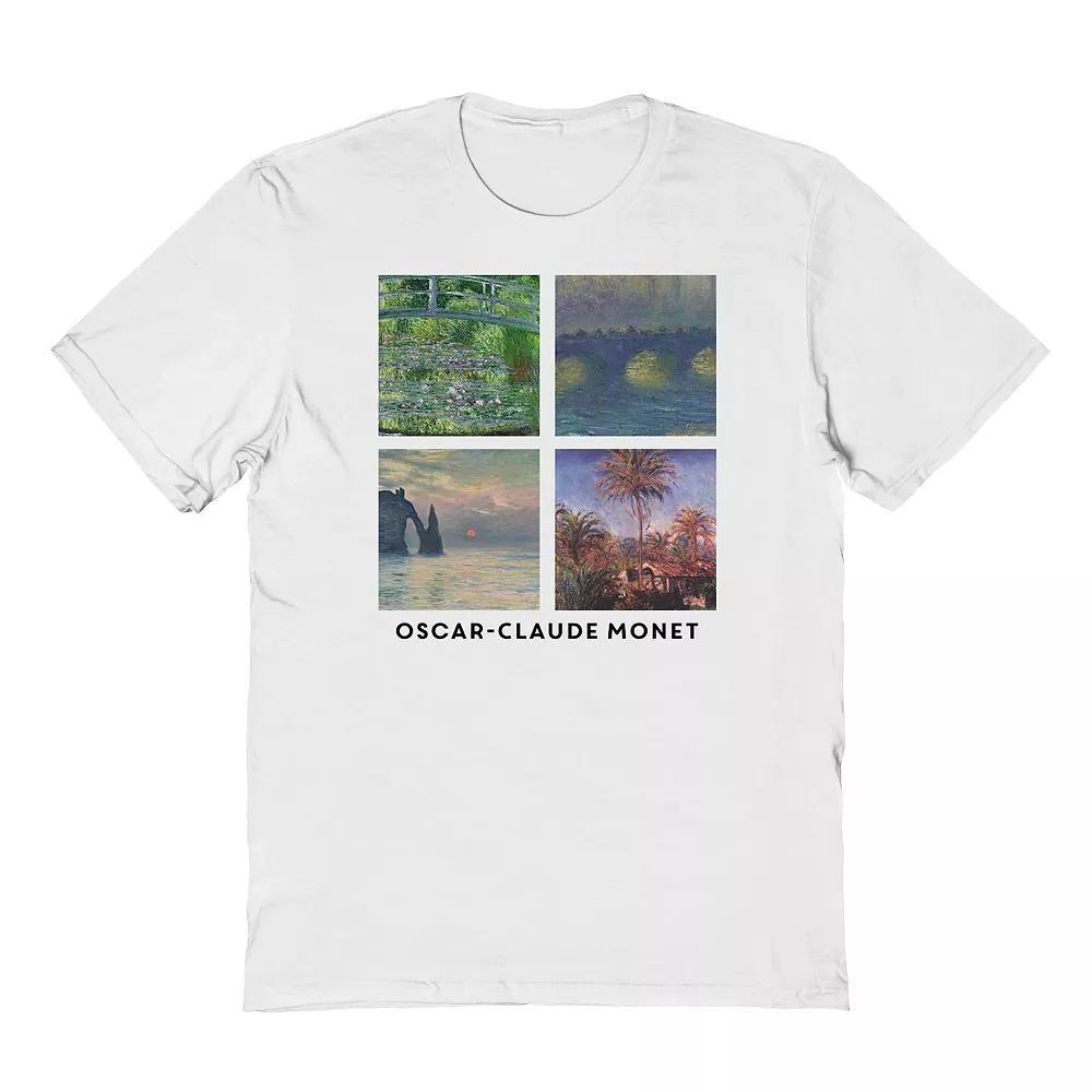 Men's apoh - Oscar Claude Monet Graphic Tee, Size: Large, White Product Image