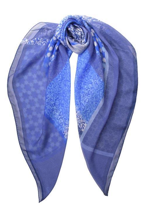 Elizabetta Dafne - Large Silk Scarf for Women in Blue at Nordstrom Product Image