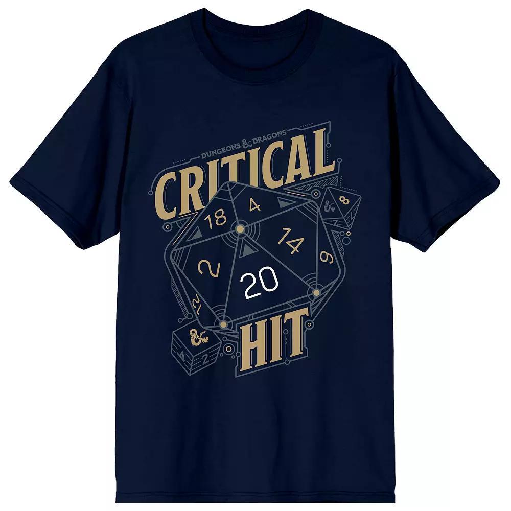 Men's Critical Dungeons & Dragons Tee, Size: Large, Blue Product Image