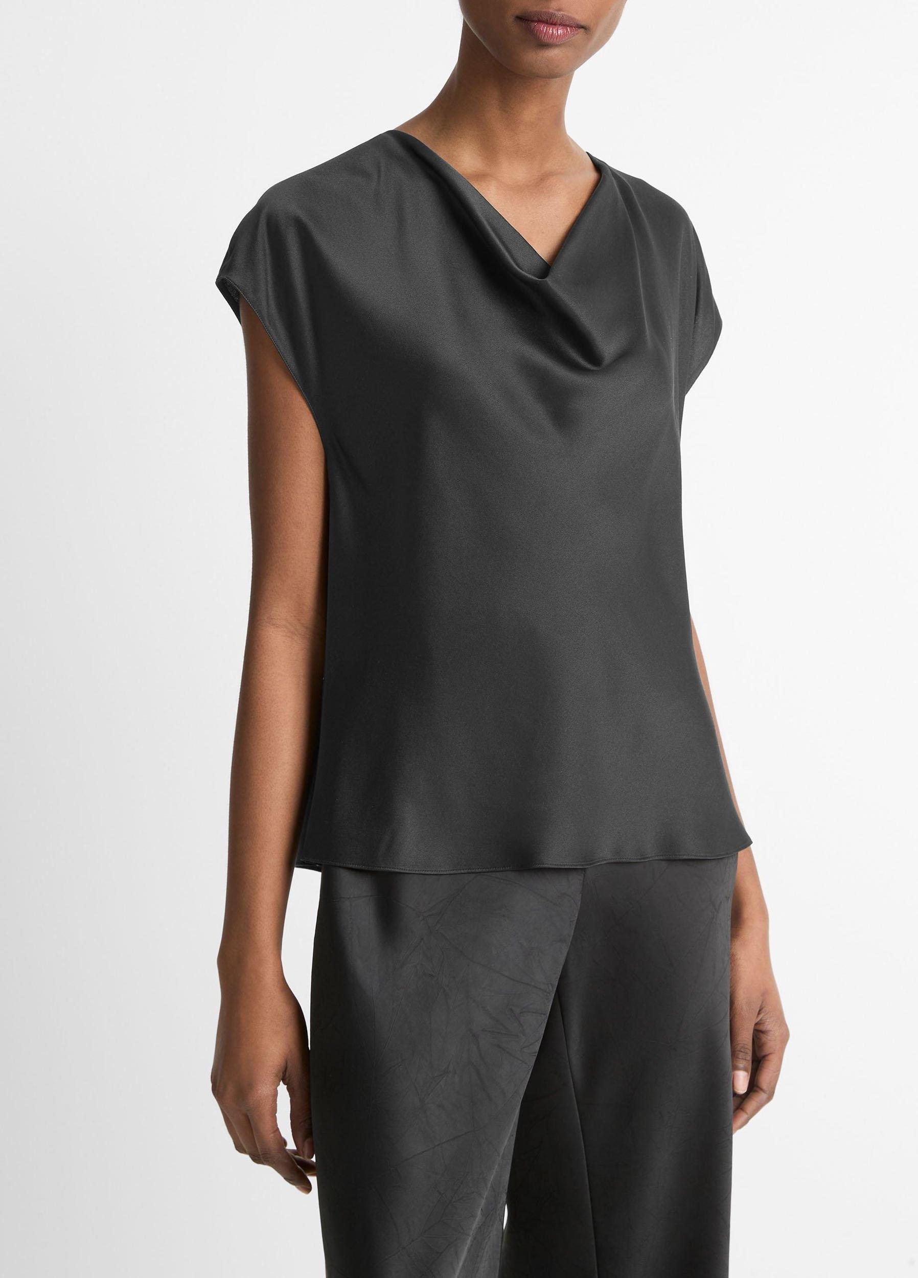 Womens Silk Cowl-Neck Blouse Vince Product Image