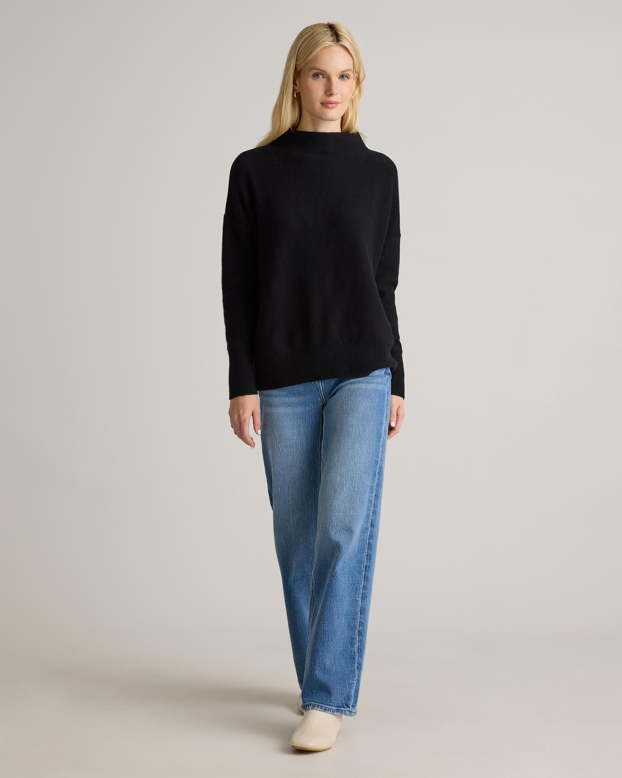 Quince | Women's Mongolian Cashmere Funnel Neck Sweater Product Image