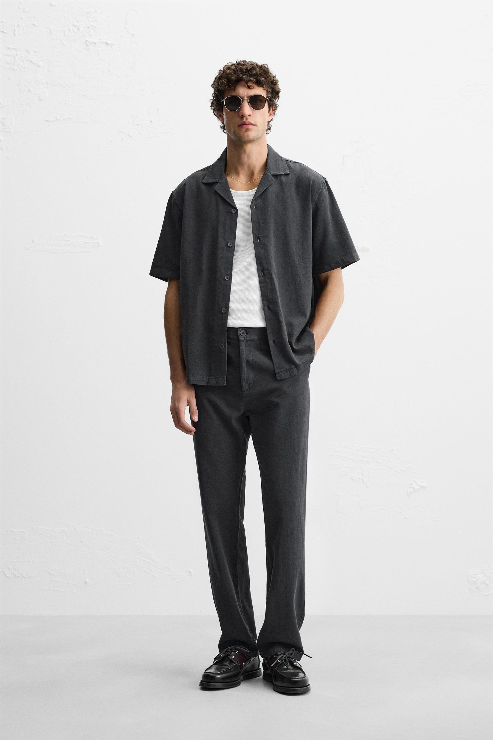 COTTON - LINEN BLEND SHIRT Product Image