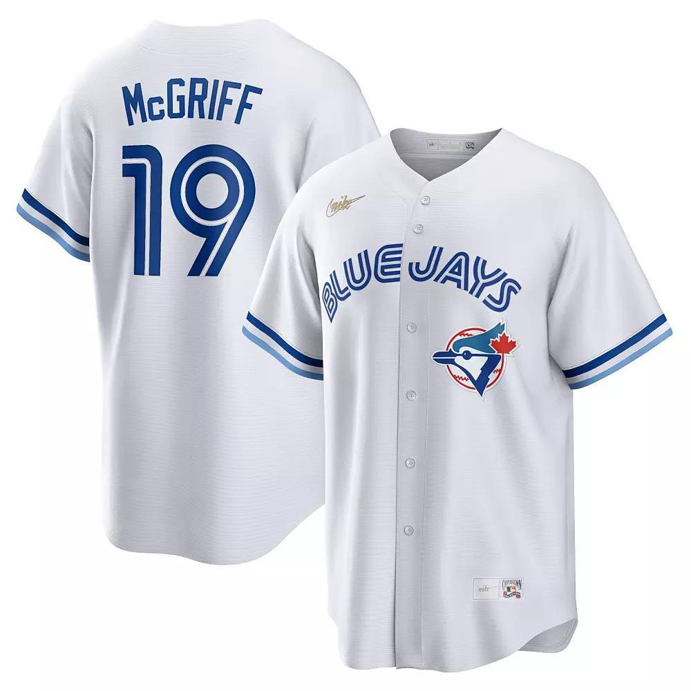 Mens Nike Fred McGriff White Toronto Blue Jays Cooperstown Collection 2023 Hall of Fame Inline Replica Jersey Product Image
