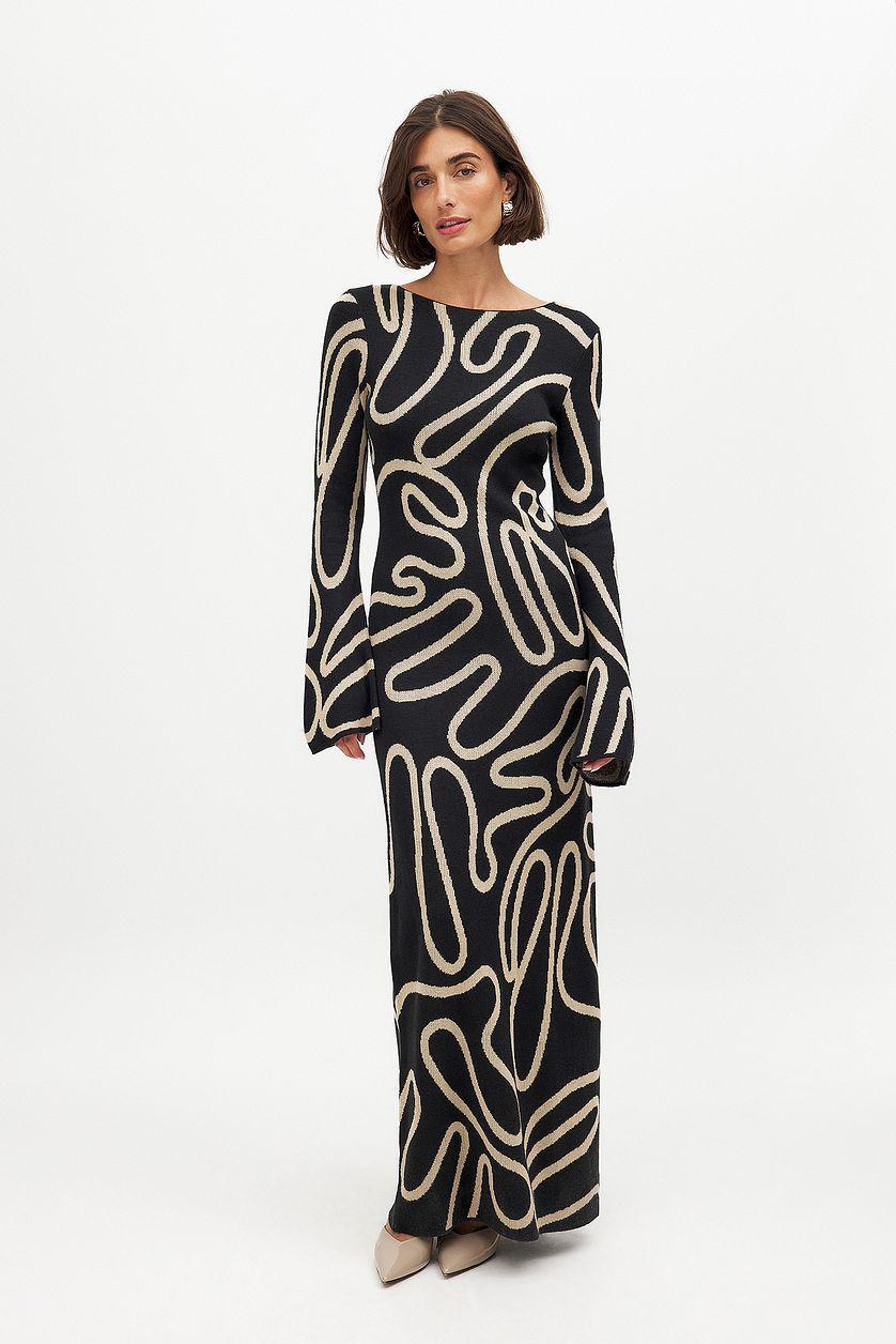 Jacquard Knitted Maxi Dress Product Image