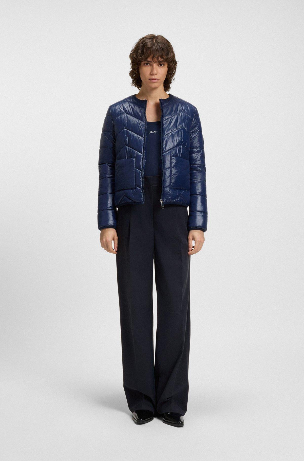 BOSS - Formal trousers with pleat details - Dark Blue Product Image