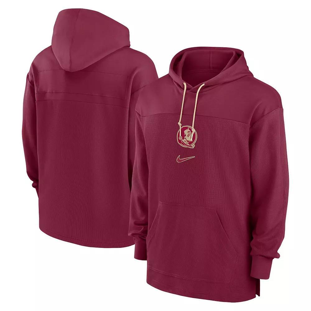 Men's Nike Garnet Florida State Seminoles 2024/25 Sideline Jersey Performance Pullover Hoodie, Size: Large, Red Product Image