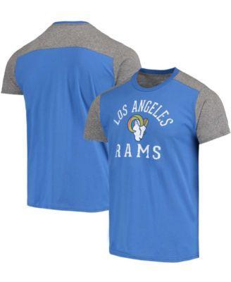 Men's Majestic Threads Royal/Gray Los Angeles Rams Field Goal Slub T-Shirt, Size: Large, Blue Product Image