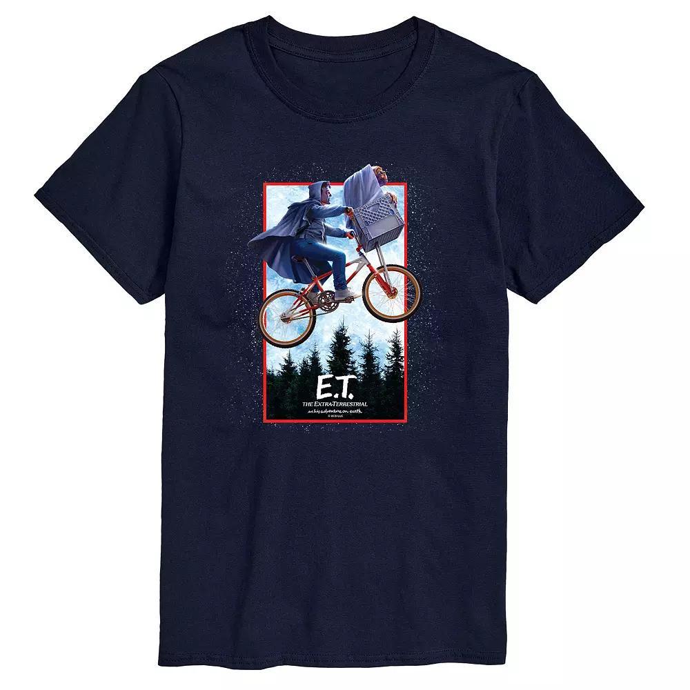 Mens Riding For Freedom Skull Graphic Tee Blue Product Image