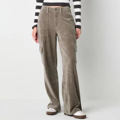 Arizona Low Rise Loose Fit Womens Straight Corduroy Pant - Juniors Product Image
