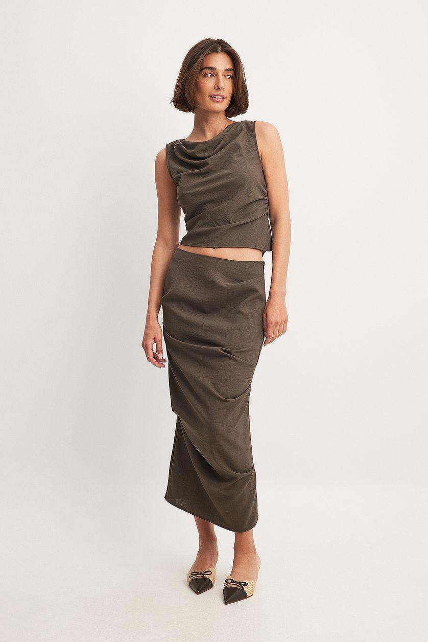 Pleated Detail Skirt Product Image