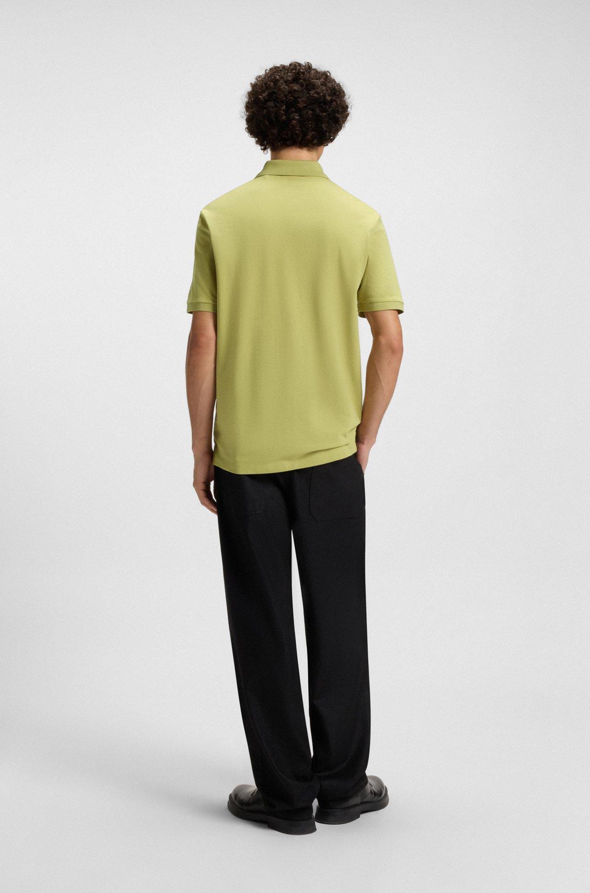 Cotton-piqué polo shirt with all-over print Product Image