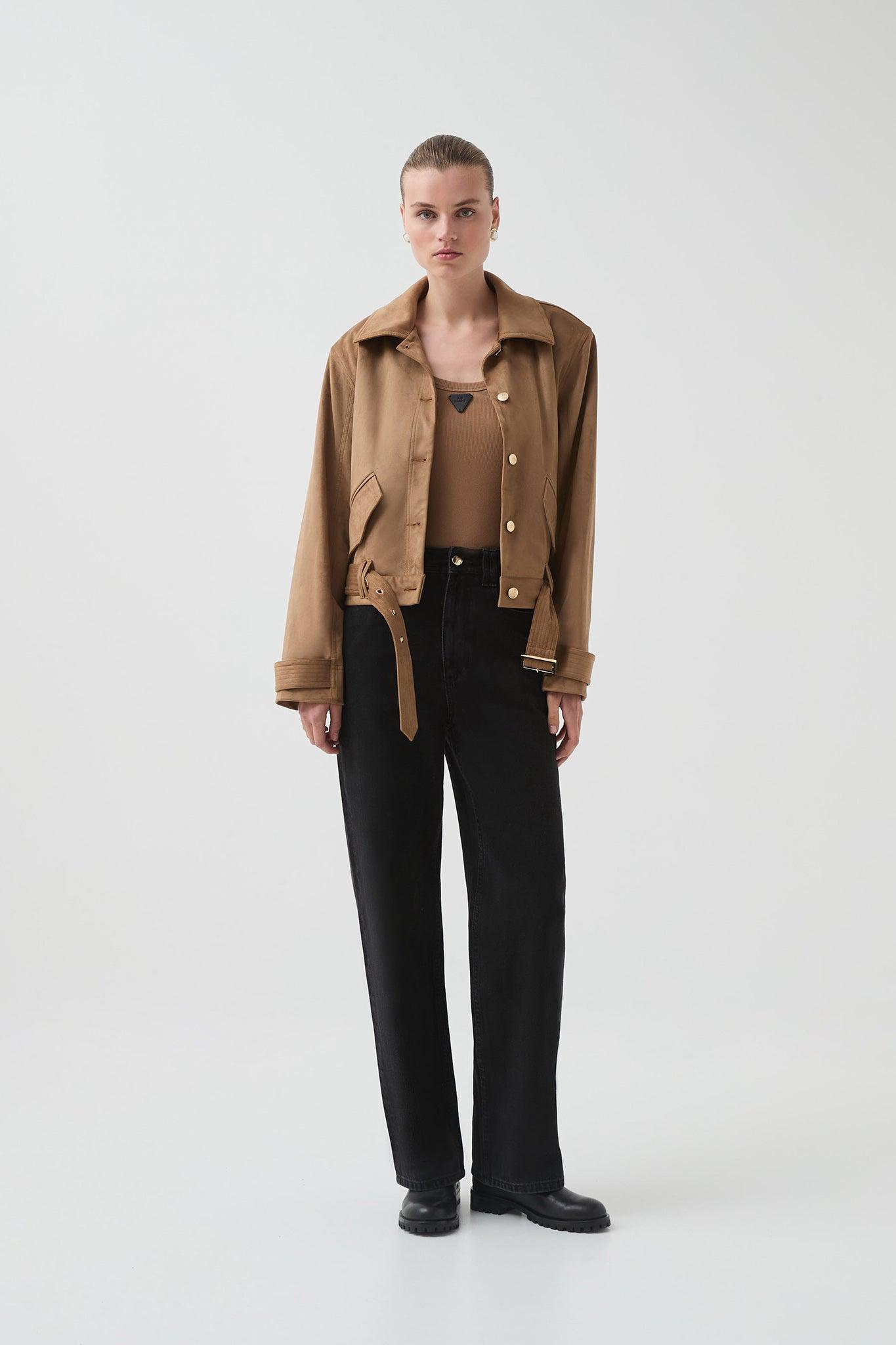 Calyx Vegan Suede Jacket Product Image