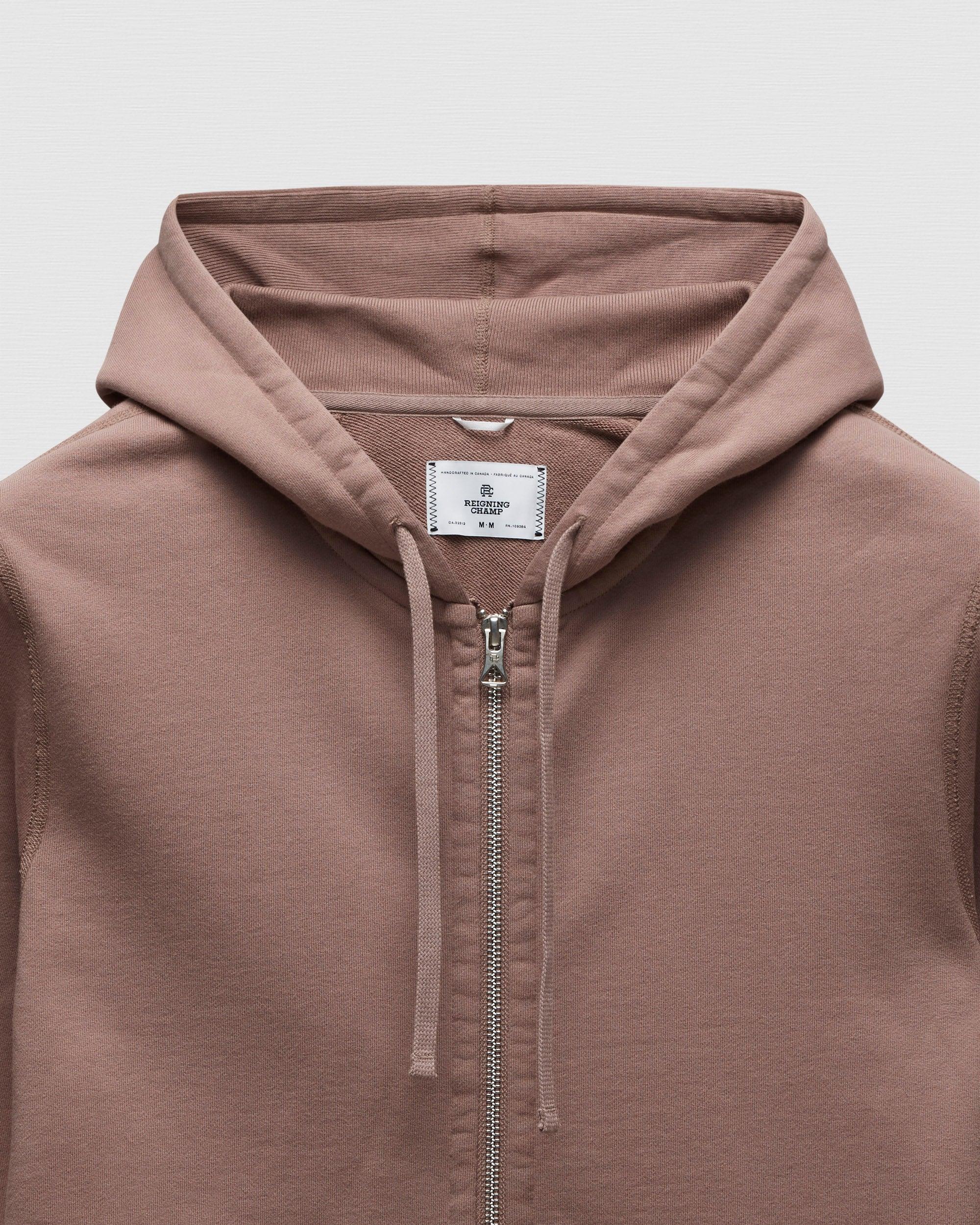 Midweight Terry Slim Zip Hoodie Male Product Image