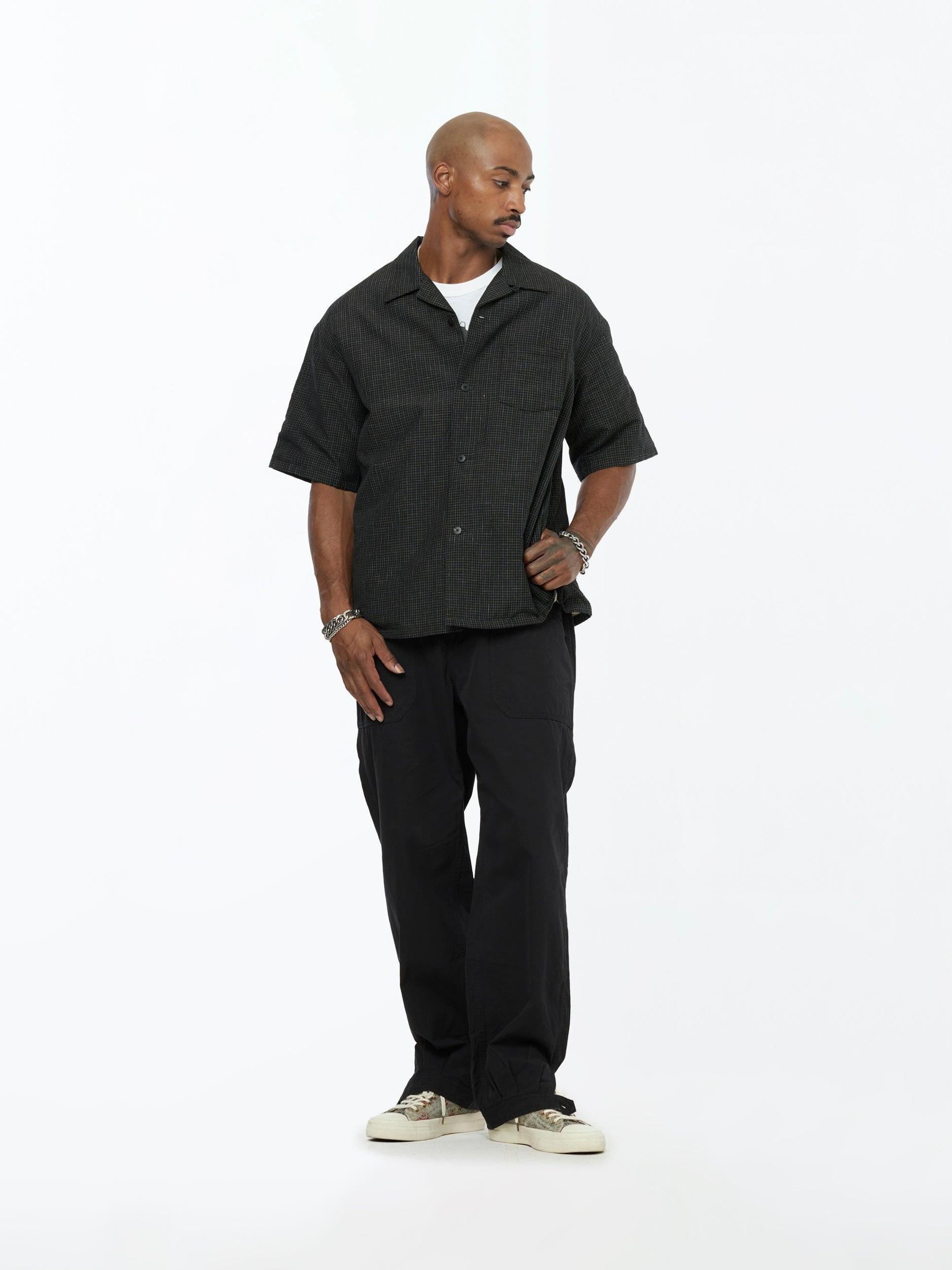 WALLIS DOWN SHIRT S/S (Black) Product Image