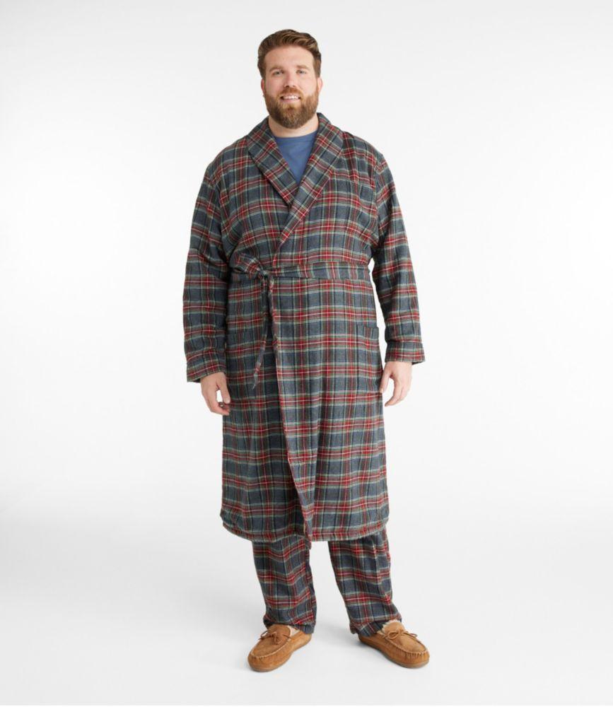 
                            Men's Scotch Plaid Flannel Robe, Sherpa-Lined
                         Product Image