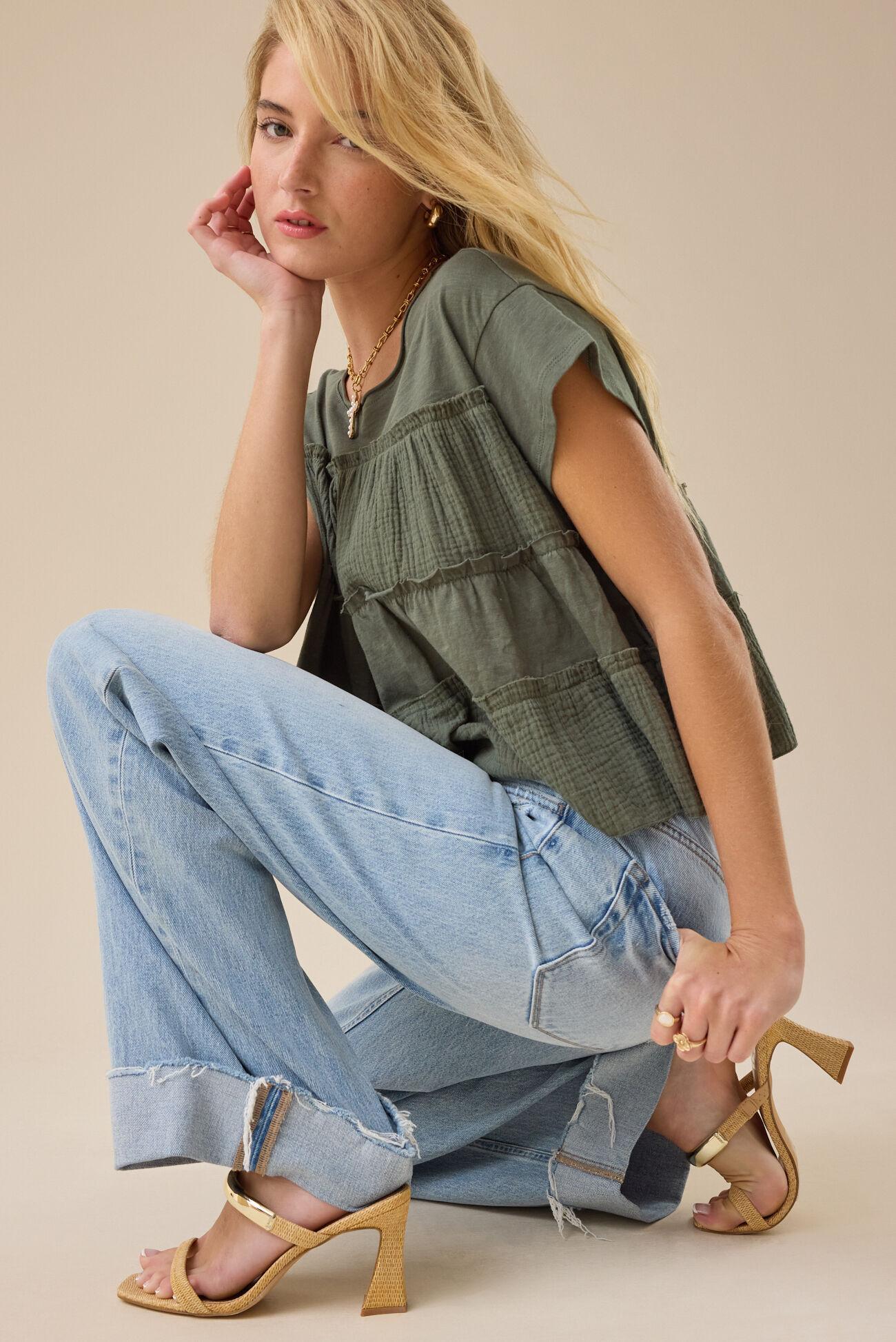 Rebecca Tiered Babydoll Top Product Image