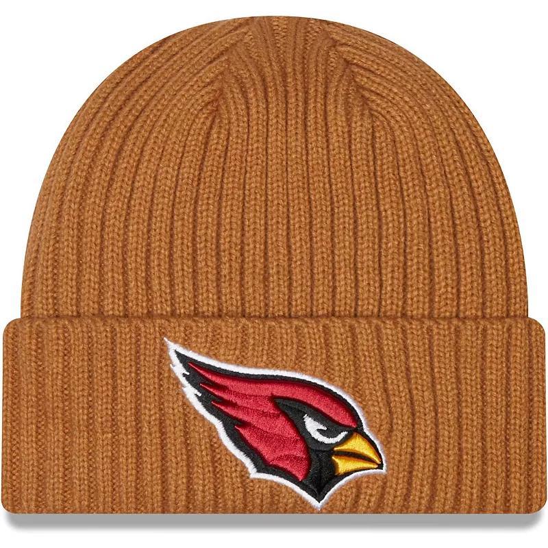 Men's New Era Brown Arizona Cardinals Core Classic Cuffed Knit Hat Product Image