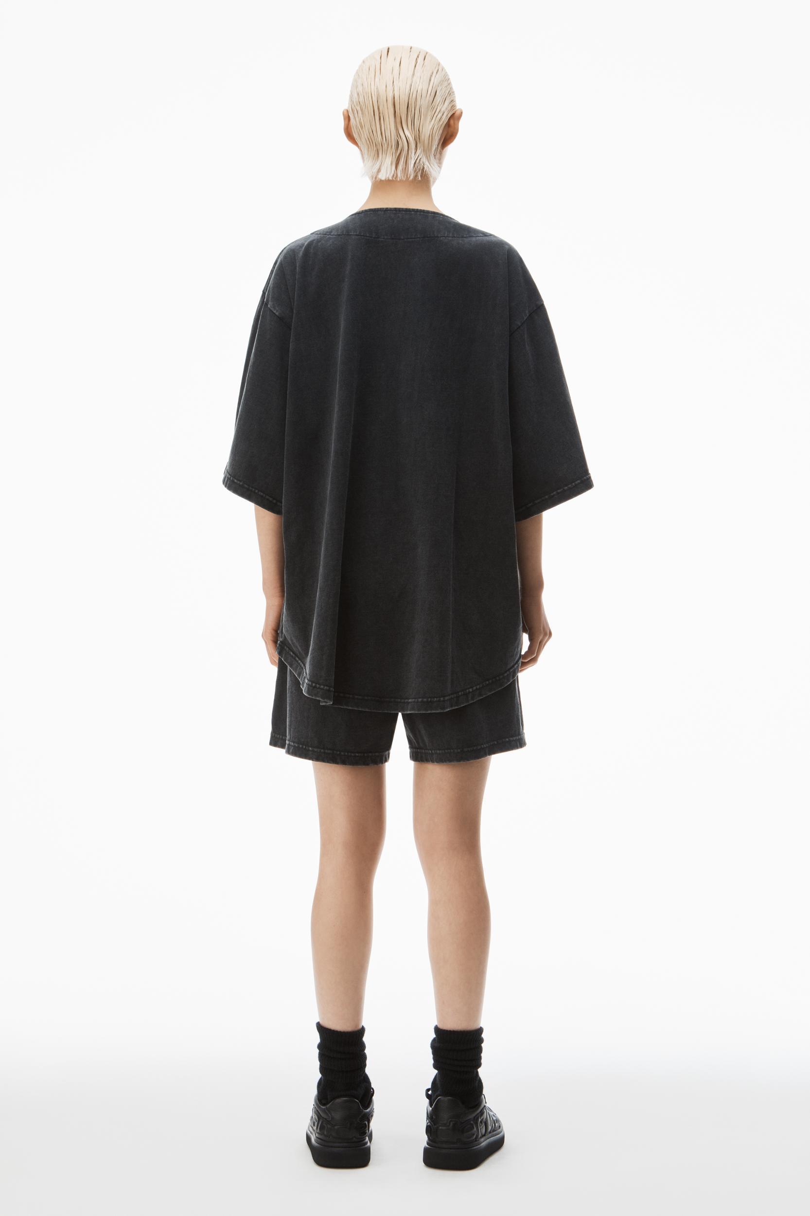 Oversized Baseball Shirt In Cotton Jersey Product Image