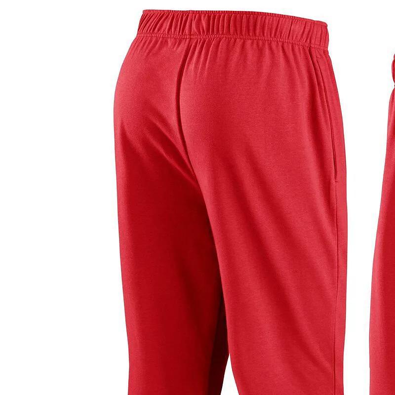 Men's Fanatics Branded Red Washington Capitals Chop Block Fleece Sweatpants, Size: 3XL Product Image