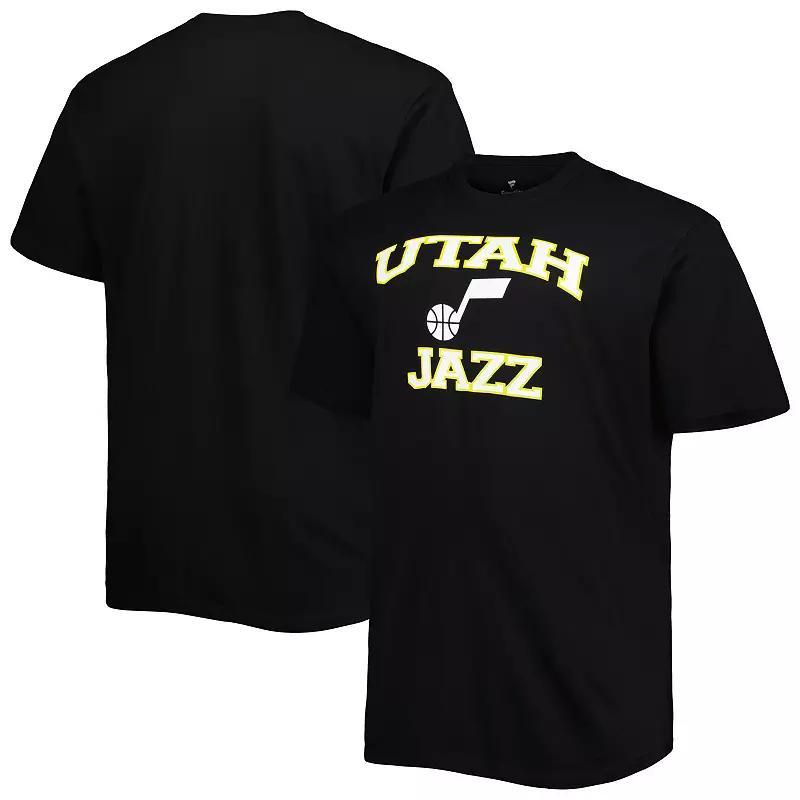 Mens Black Utah Jazz Big & Tall Heart & Soul T-Shirt Product Image