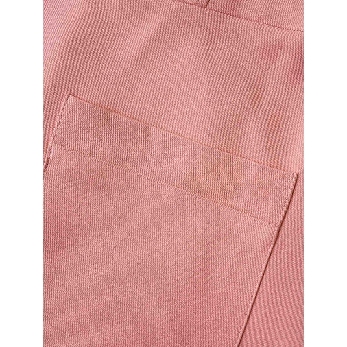 Plus Size Sleeveless Chest Flaps Midi Dress Crepe Women Cocktail Belted Party Curvy Bloomchic 18-20/2X Product Image