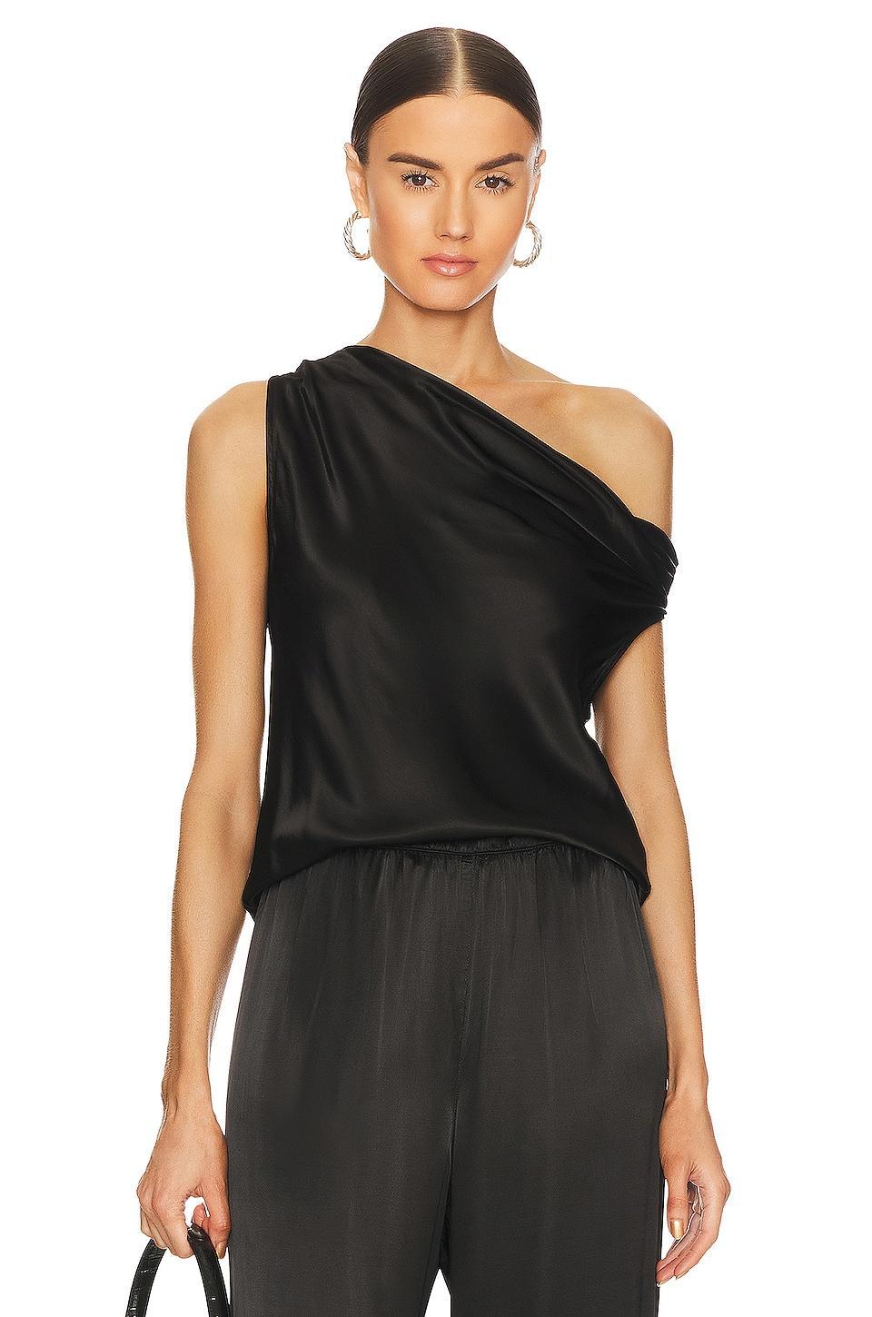 Satin Bias Off Shoulder Top Enza Costa Product Image
