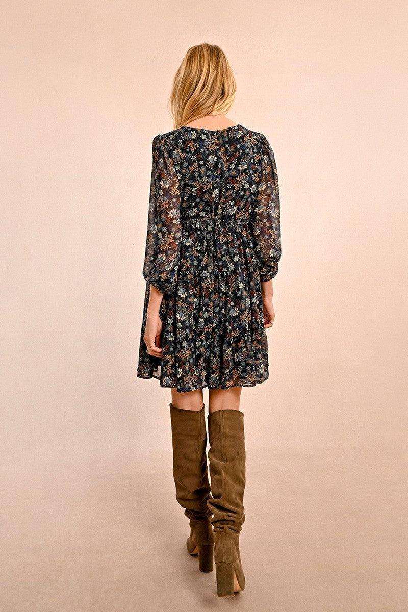 PRINT SKATER DRESS Product Image