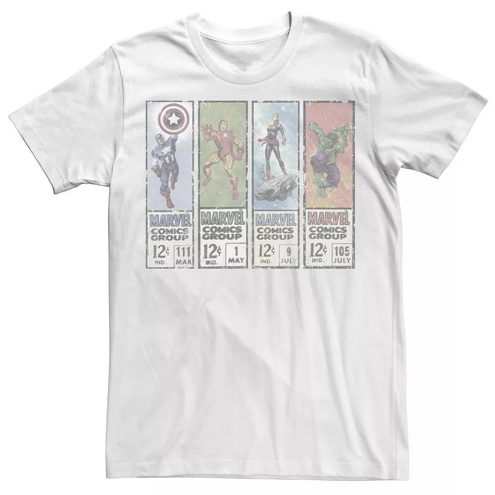 Men's Marvel Comics Original PaneTee, Size: Large, White Product Image