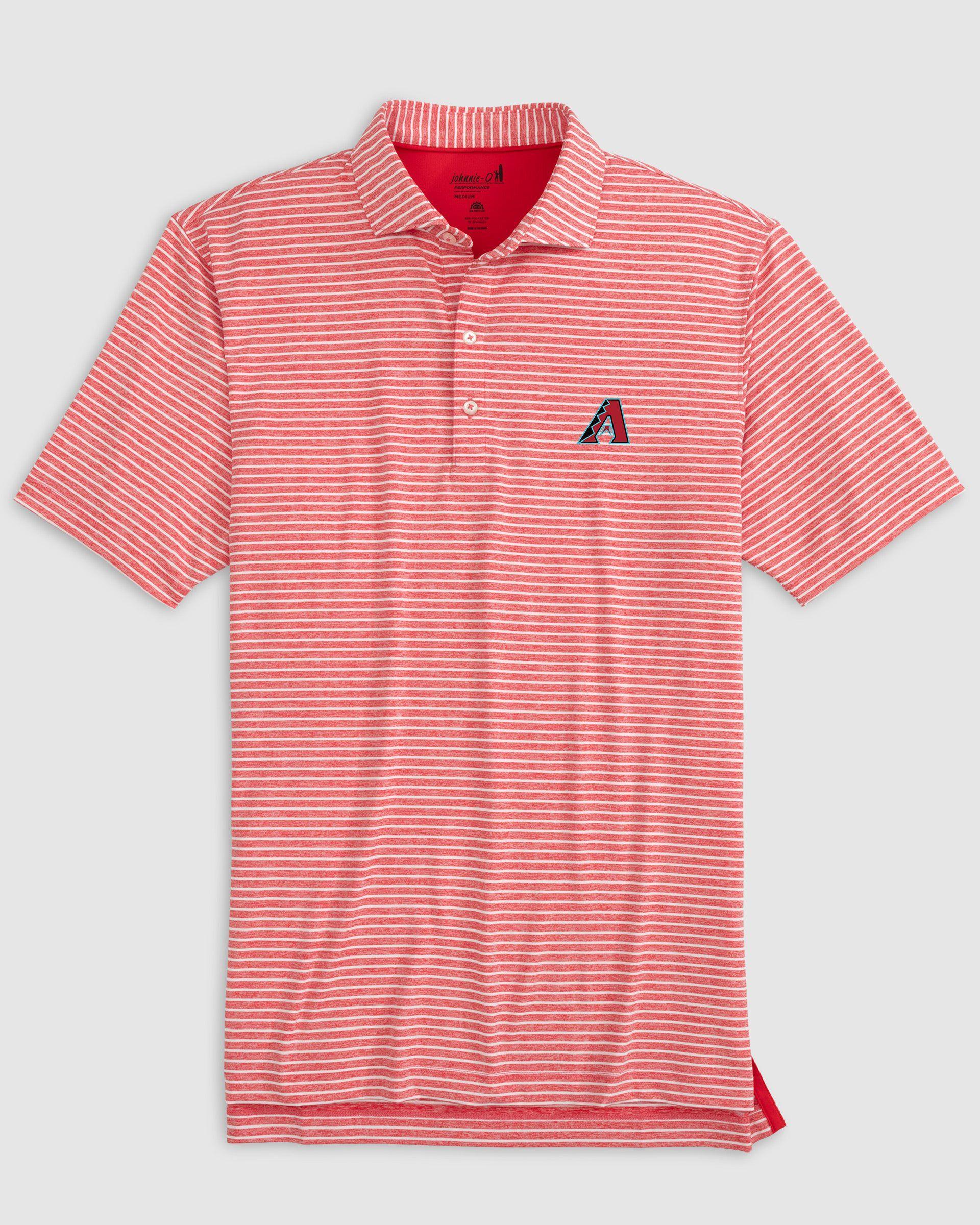 New York Mets Clipperr Striped Jersey Performance Polo Product Image