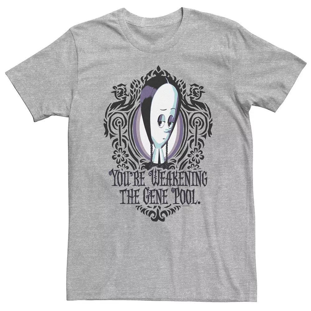 Men's Addams Family Wednesday You're Weakening The Gene Pool Tee, Size: Large, Athletic Grey Product Image