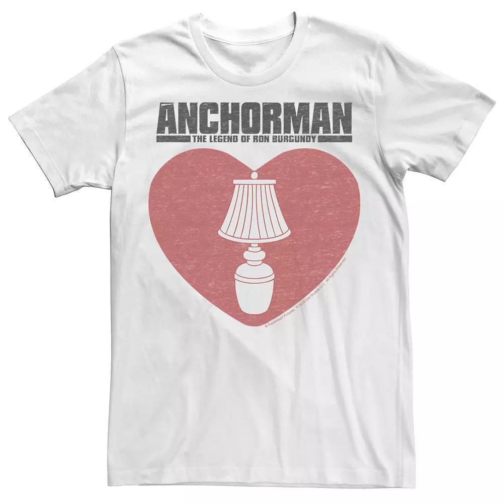Men's Anchorman Lamp Heart Tee, Size: 3XL, White Product Image