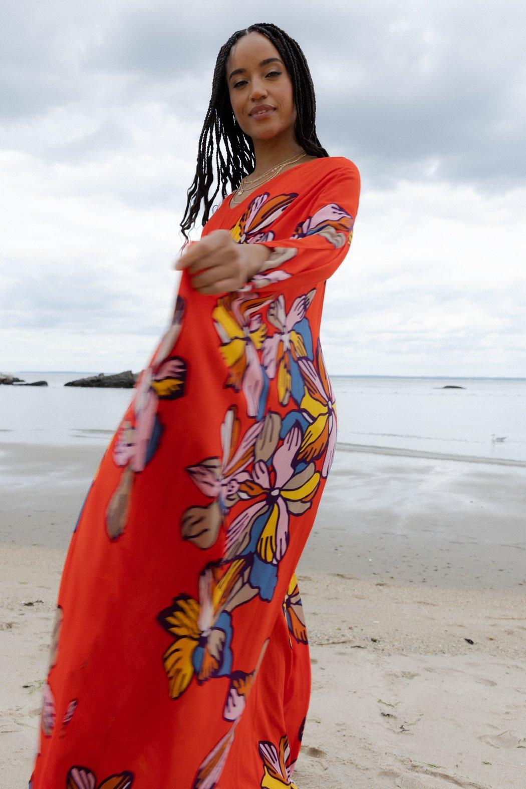 Tropical Kaftan Short Sleeve Product Image