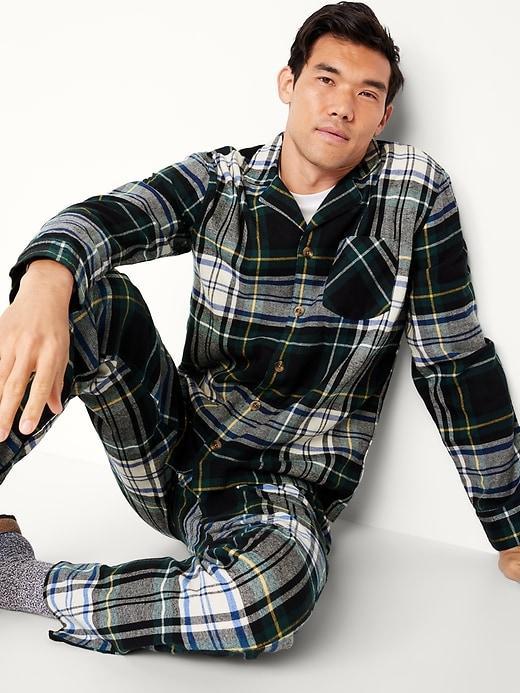 Matching Plaid Flannel Pajama Set Product Image