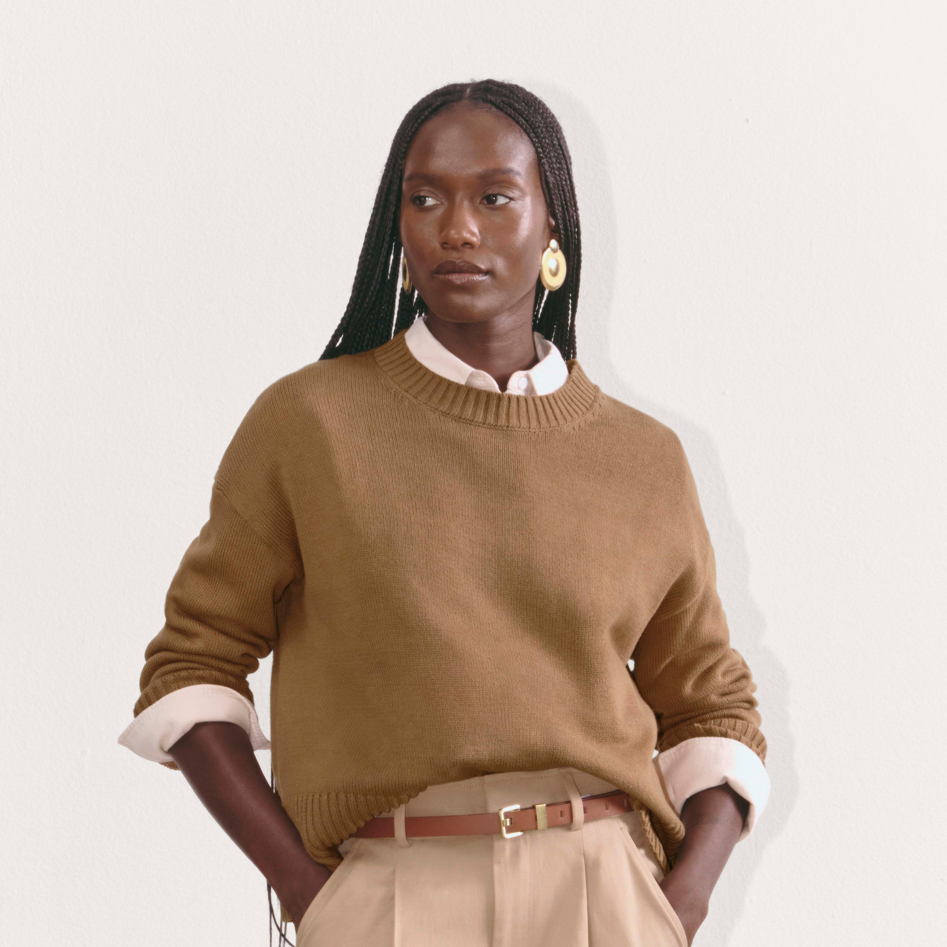 The Boxy Sweater in Everyday Cotton Product Image