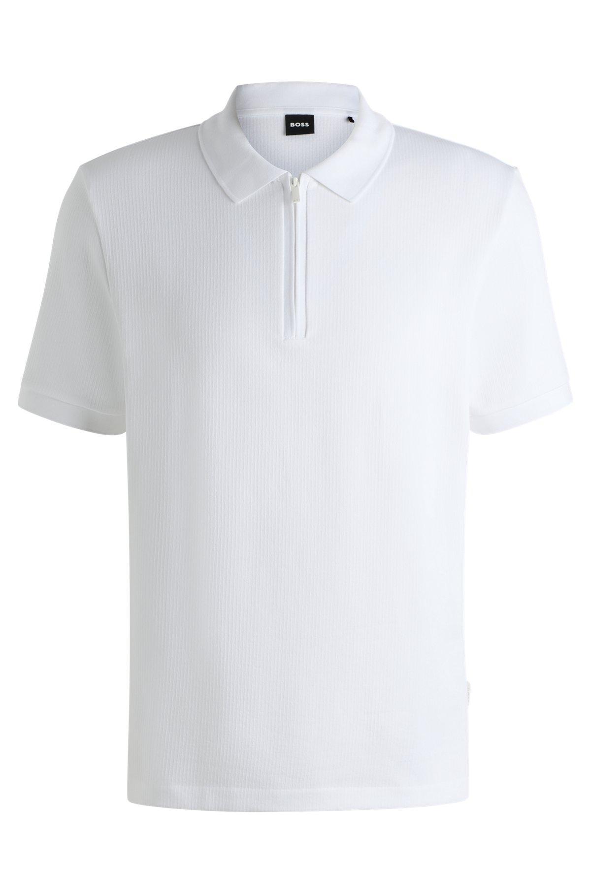 Polo shirt with seersucker structure Product Image