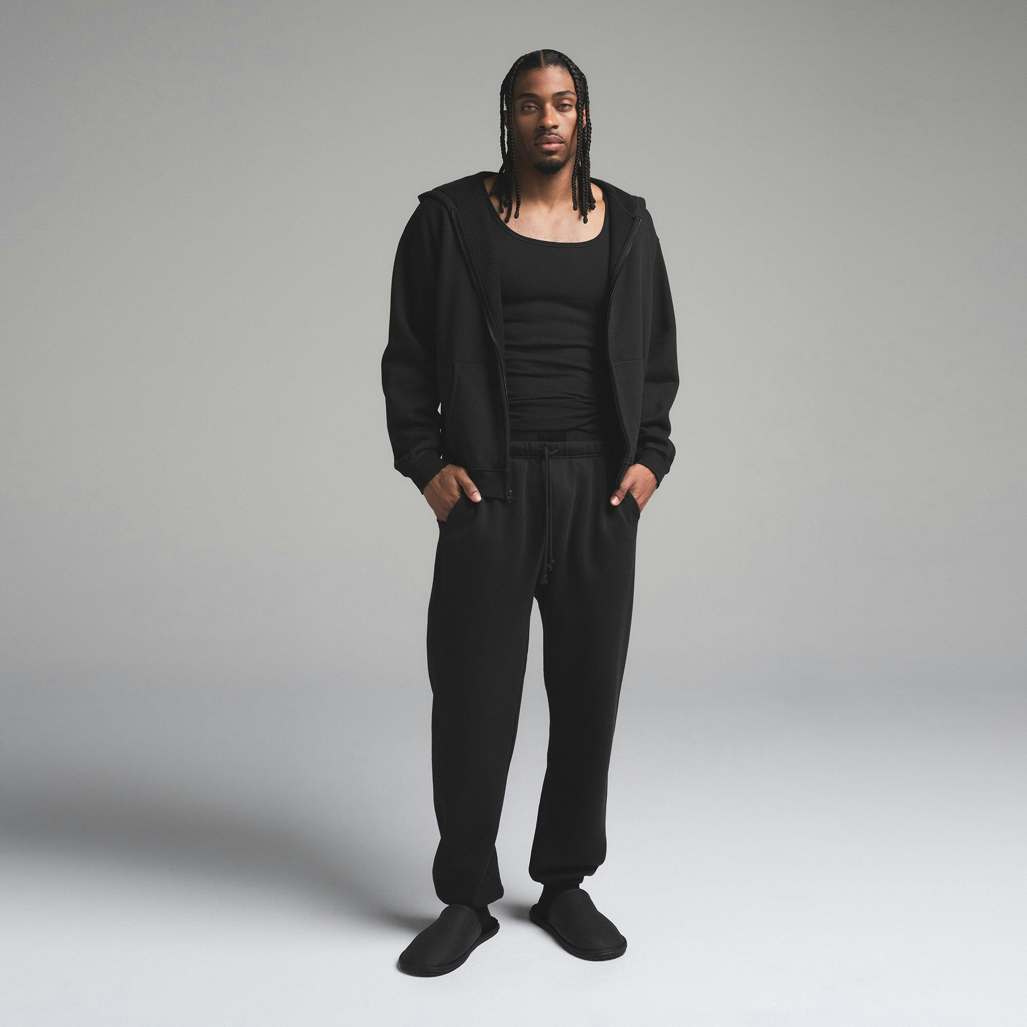 FLEECE LOUNGE MENS RELAXED JOGGER | WASHED ONYX Product Image