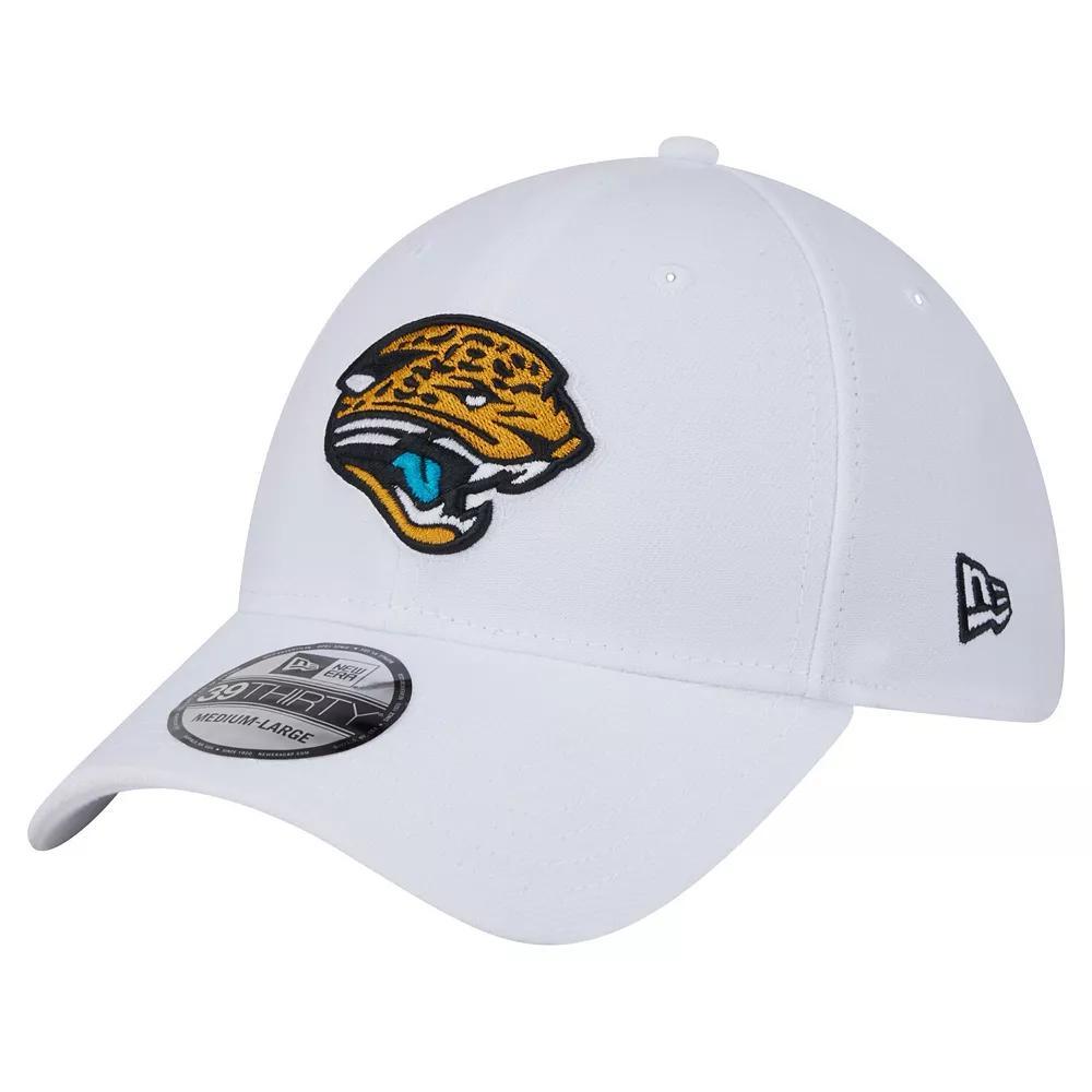 Men's New Era White Jacksonville Jaguars Throwback 39THIRTY Flex Hat, Size: Medium/Large Product Image
