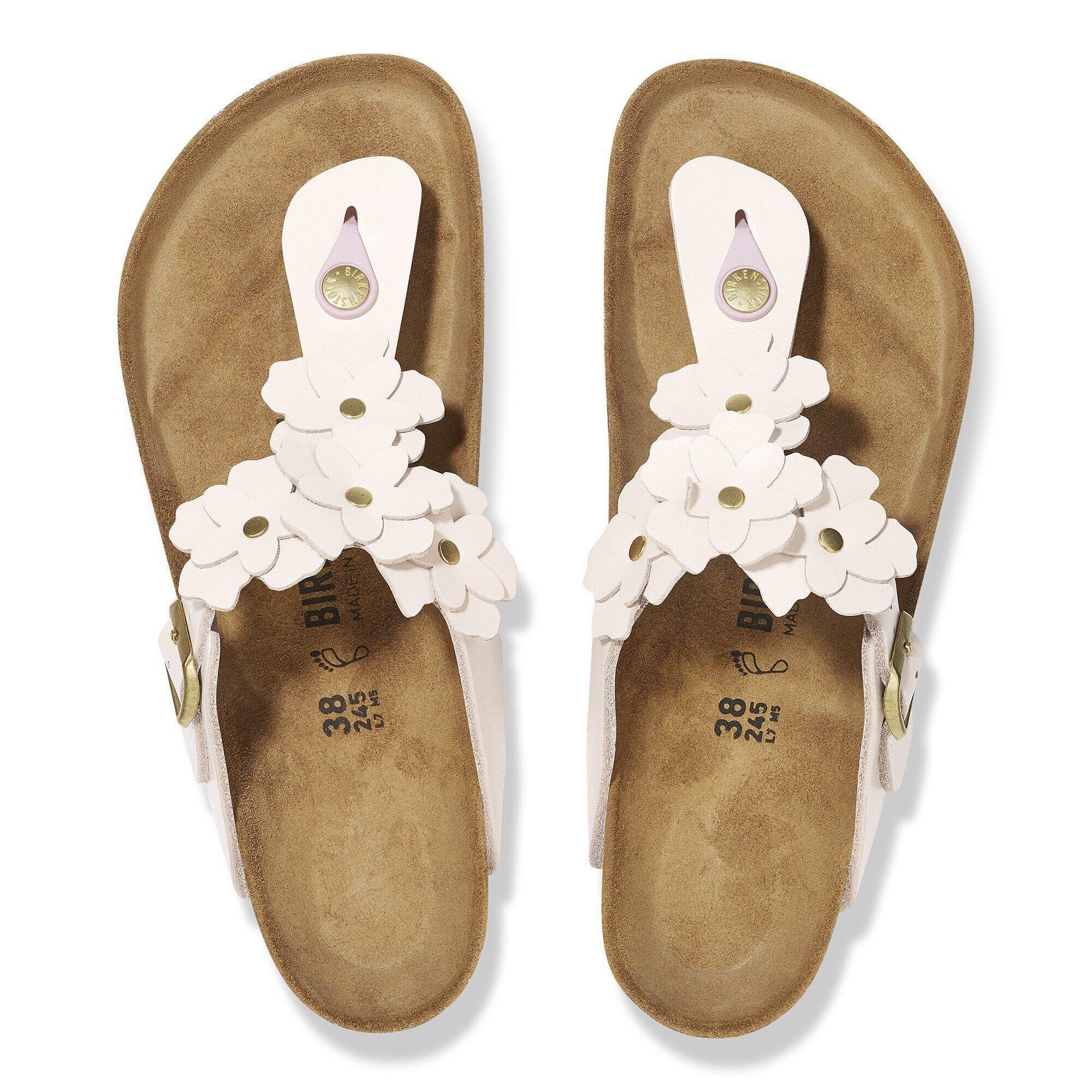 Gizeh Flower Embellishment Natural Leather Product Image