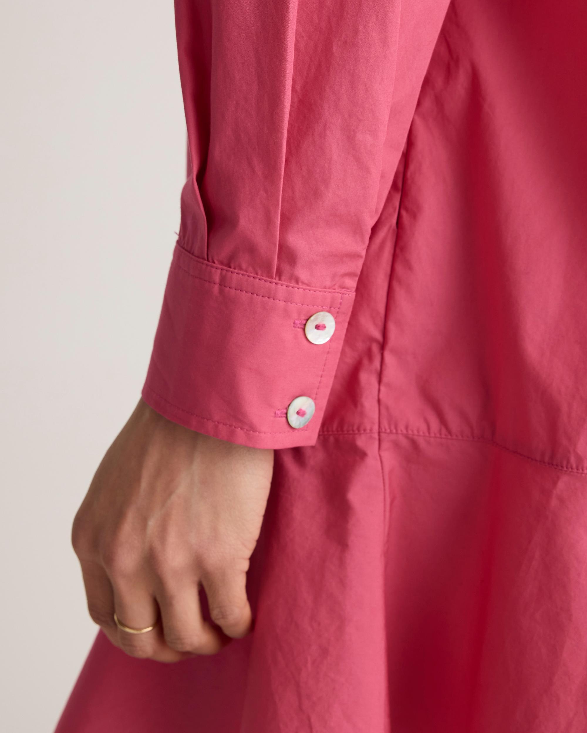 100% Organic Cotton Drop Waist Shirt Dress Product Image