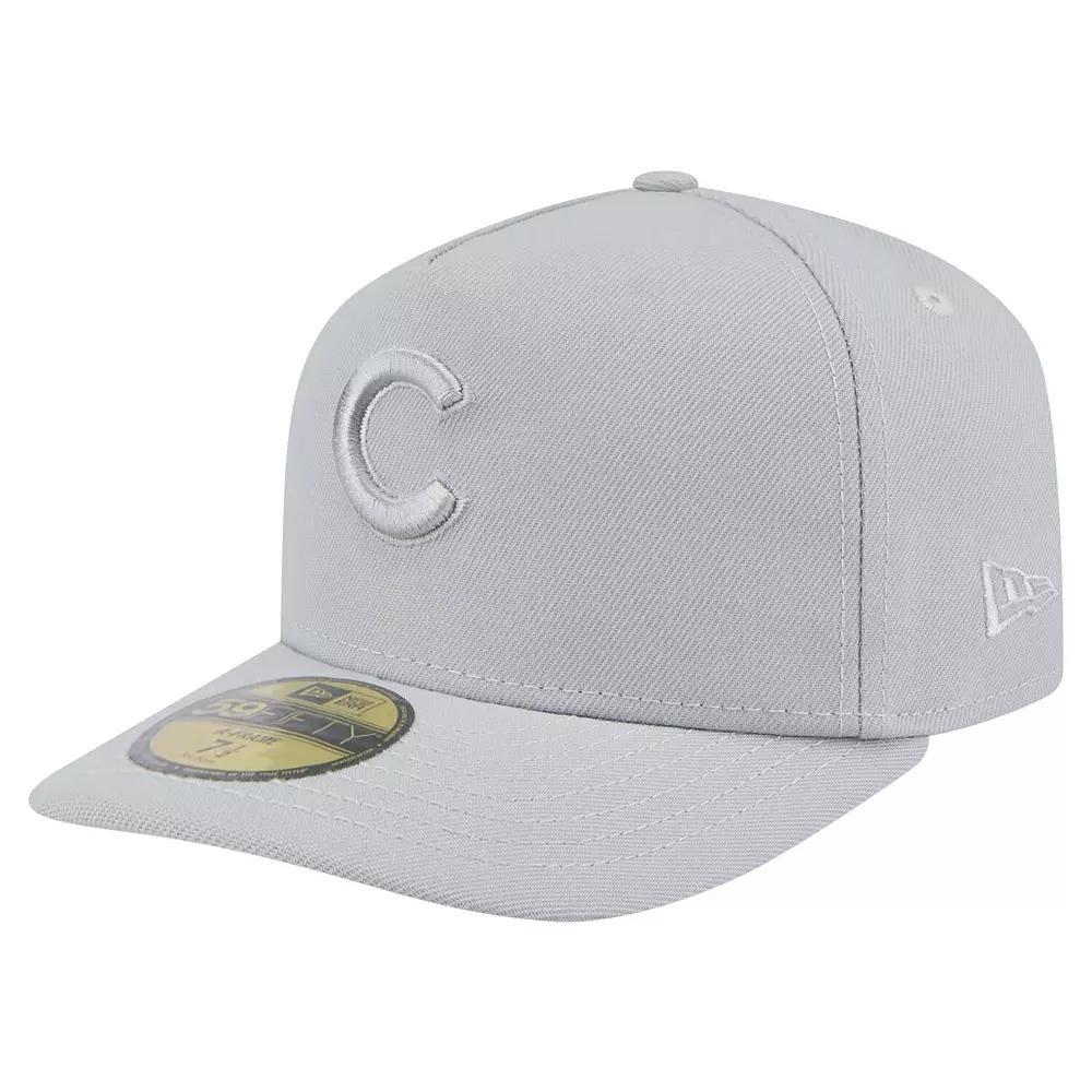 Men's New Era  Gray Chicago Cubs Colorpack 59FIFTY Fitted Hat, Size: 7, Grey Product Image