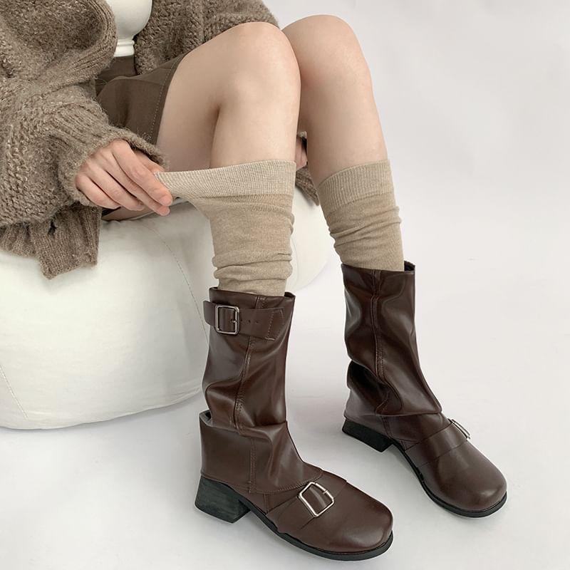 Plain Over-The-Knee Socks Product Image