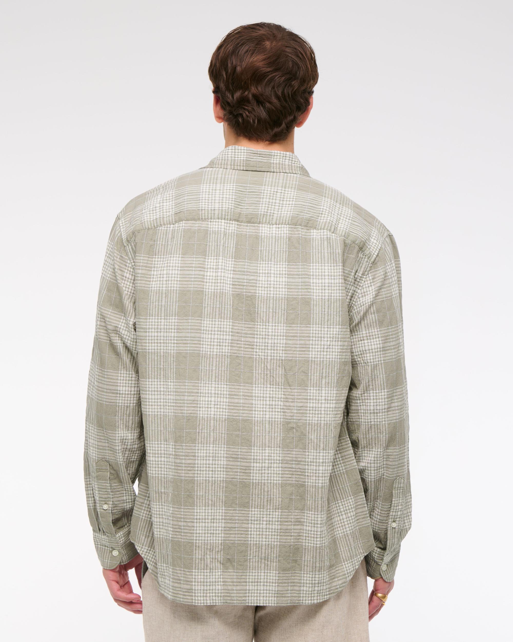 Textured Button-Up Shirt Product Image