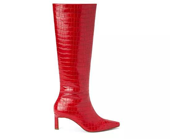 Coconuts by Matisse Robbie Women's Knee-High Boots, Size: 9, Red Croc Product Image