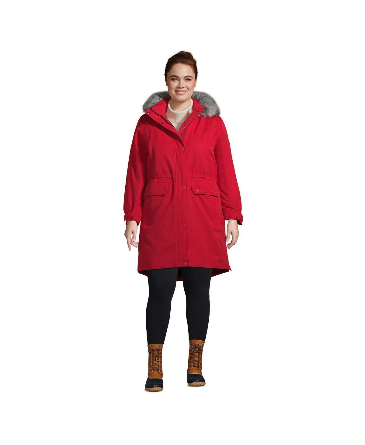 Plus Size Lands' End Expedition Down Waterproof Winter Parka, Women's, Size: 3XL, Black Product Image
