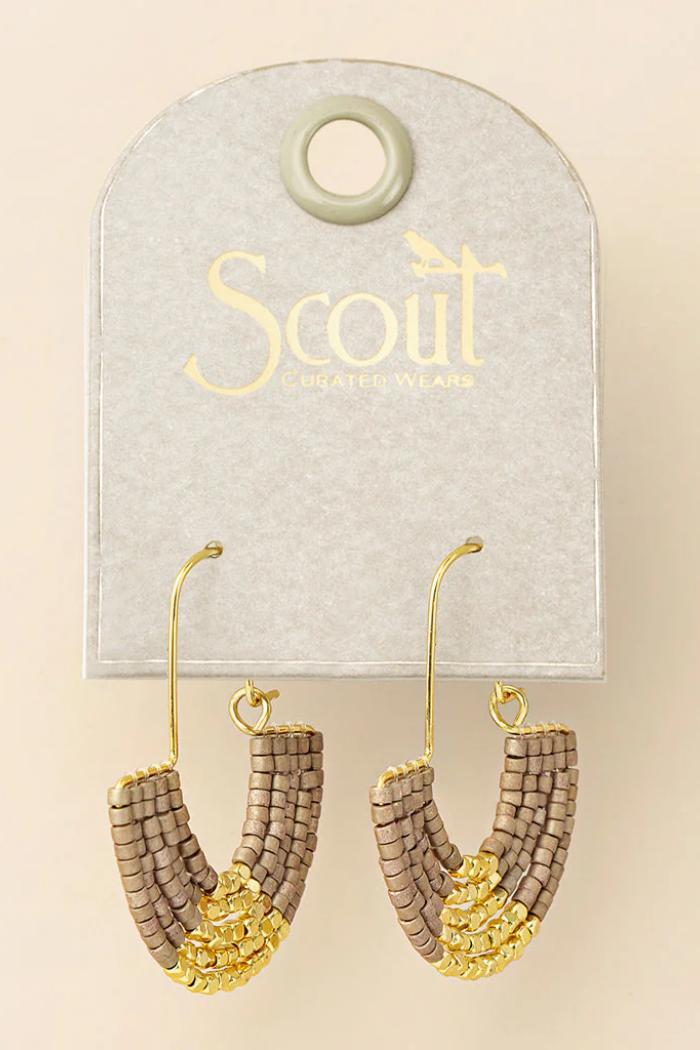 Chromacolor Miyuki U-Hoop Earrings Product Image