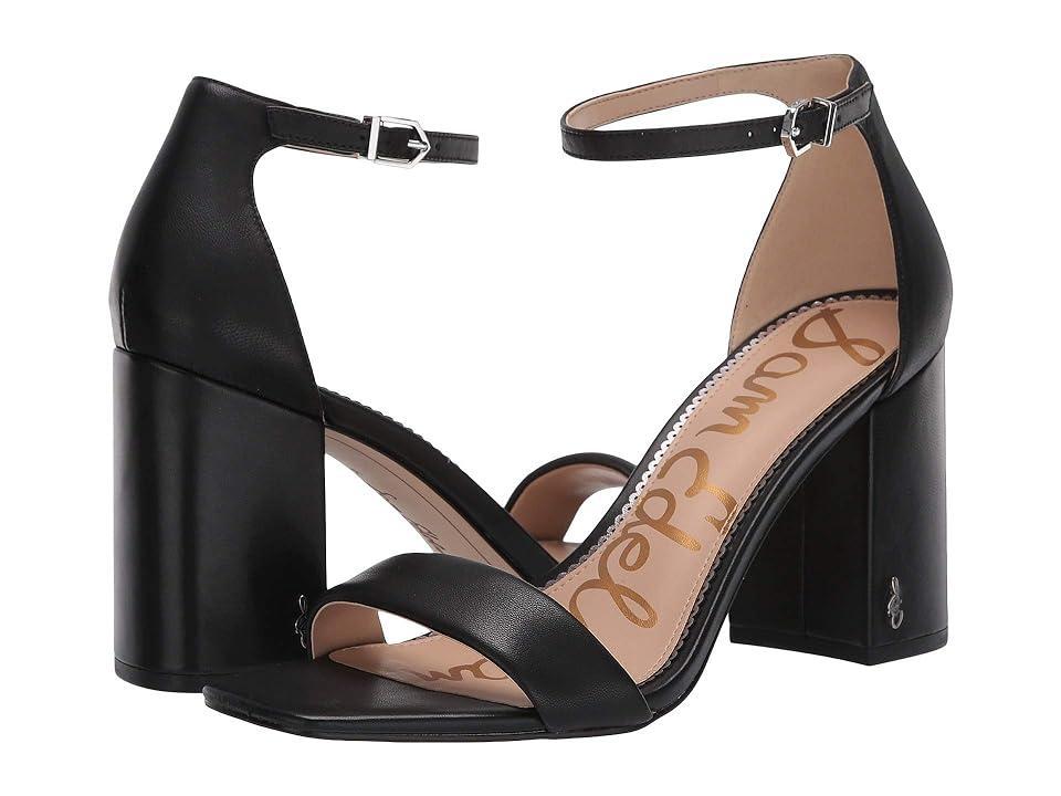 Sam Edelman Daniella Leather Ankle Strap Square Toe Dress Sandals Product Image